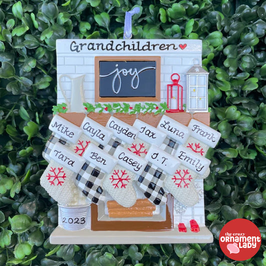 Fireplace Mantle Ornament - Family of Eleven