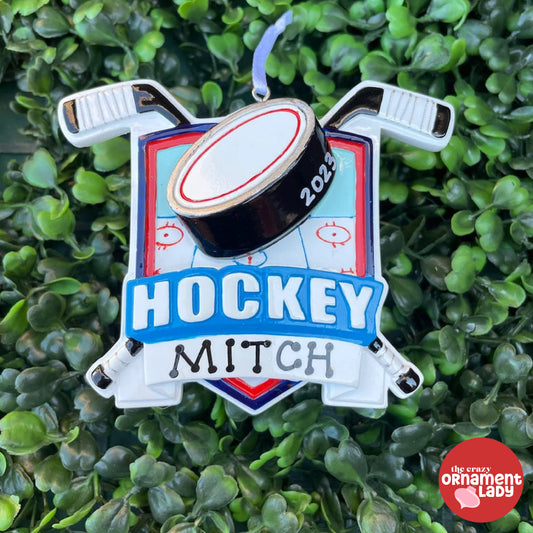 Hockey Shield Ornament
