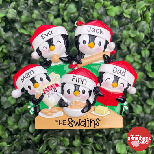 Penguin Baking - Family of Five