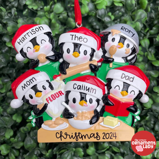 Penguin Baking - Family of Six