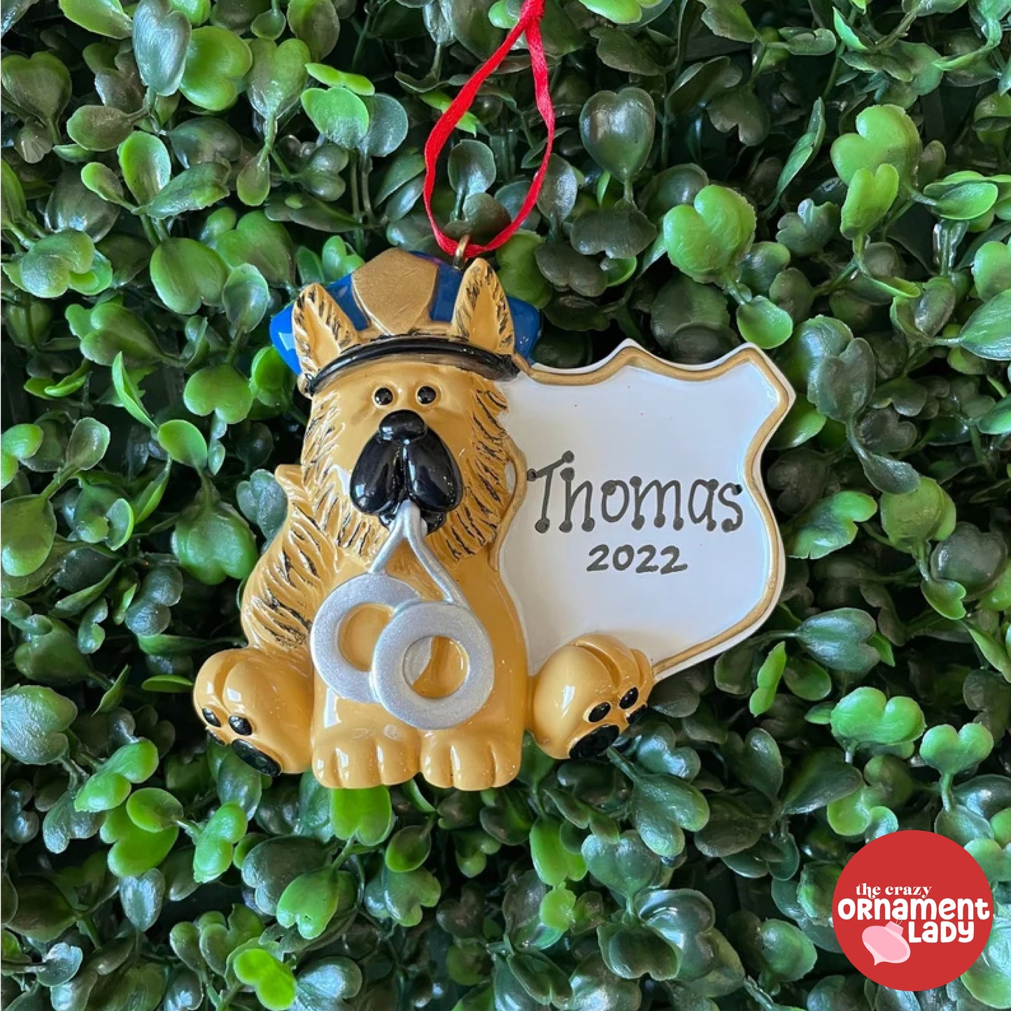 Police Dog Ornament