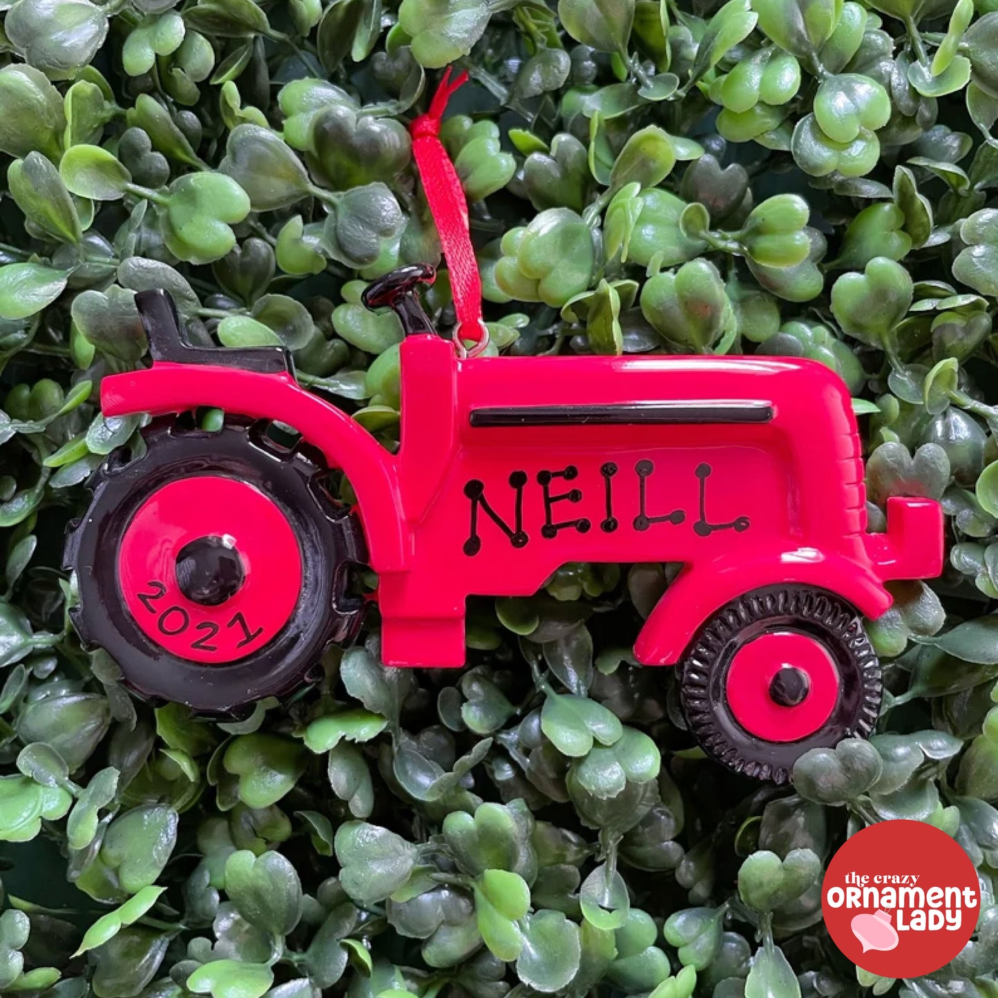 Red Tractor Ornament