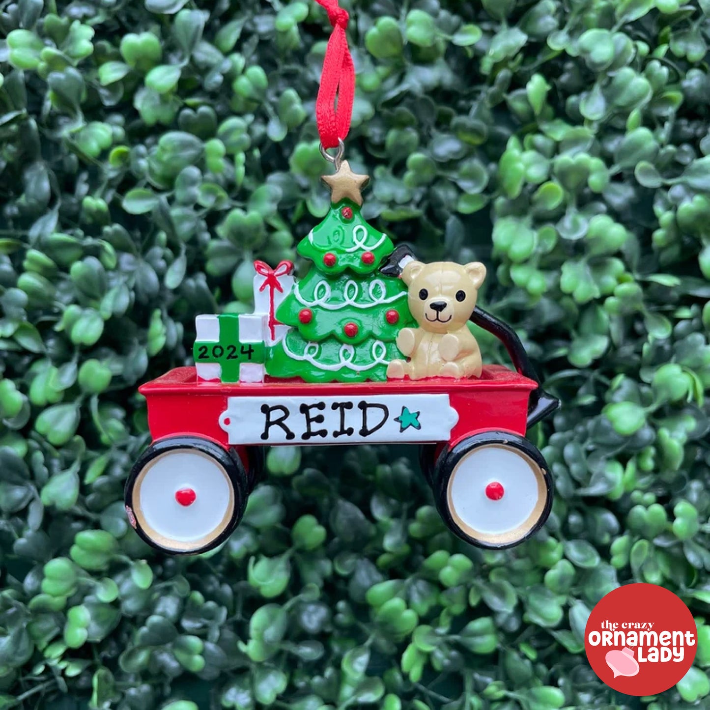 Red Wagon Ornament