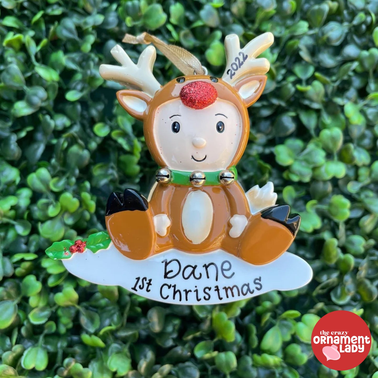 Reindeer Baby Ornament
