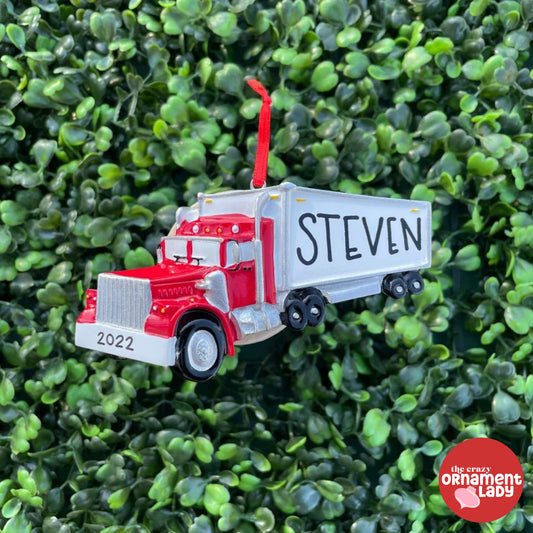 Semi Truck Ornament