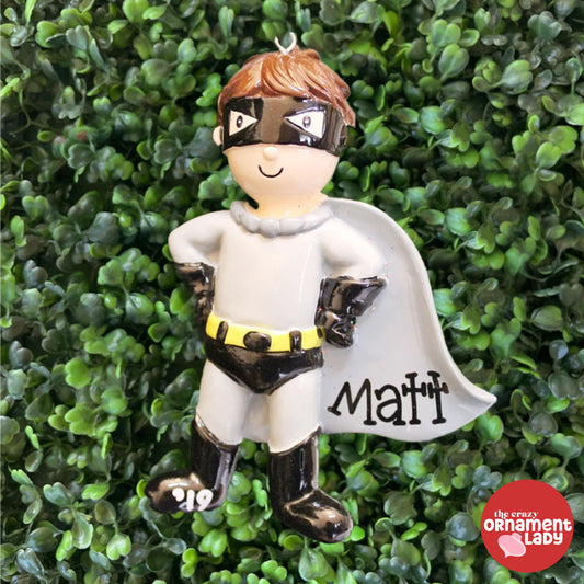 Superhero with Cape Ornament