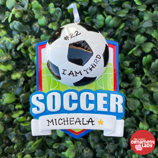 Soccer Shield Ornament