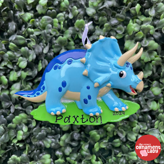 Triceratops Dinosaur Ornament