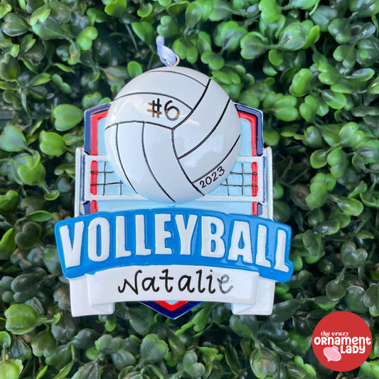 Volleyball Shield Ornament