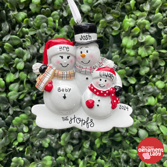 We're Expecting + 1 Child Family Ornament