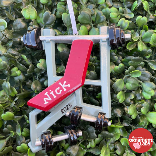Weight Lifter Ornament