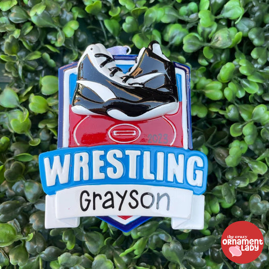 Wrestling Shield Ornament