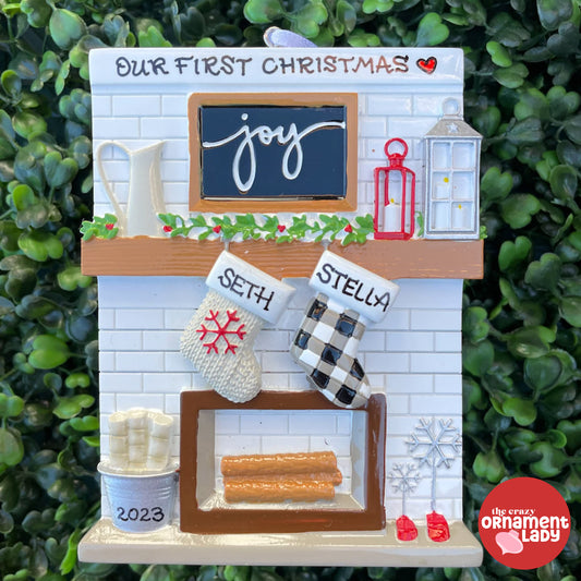 Fireplace Mantle Ornament - Family of Two