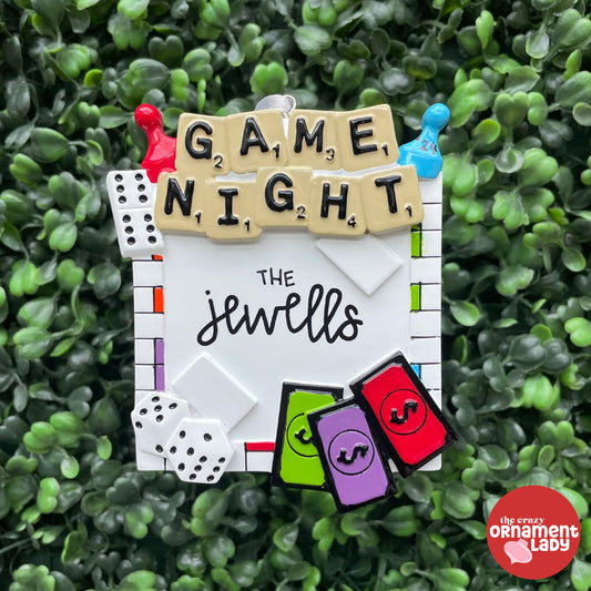 Board Game Night Ornament