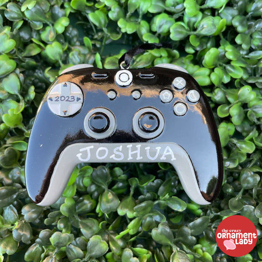Black Game Controller Ornament