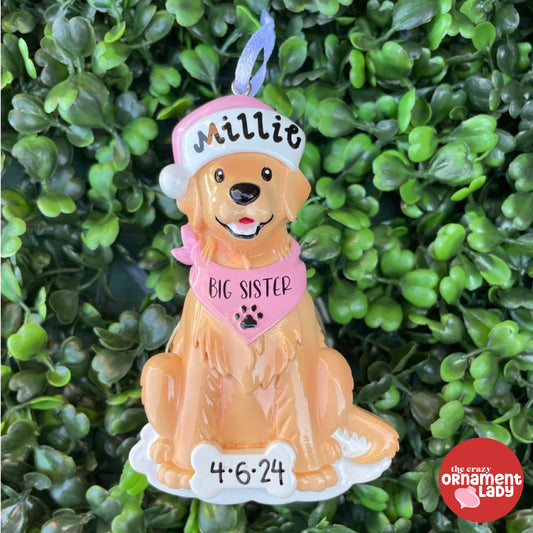 Big Sister Dog Ornament