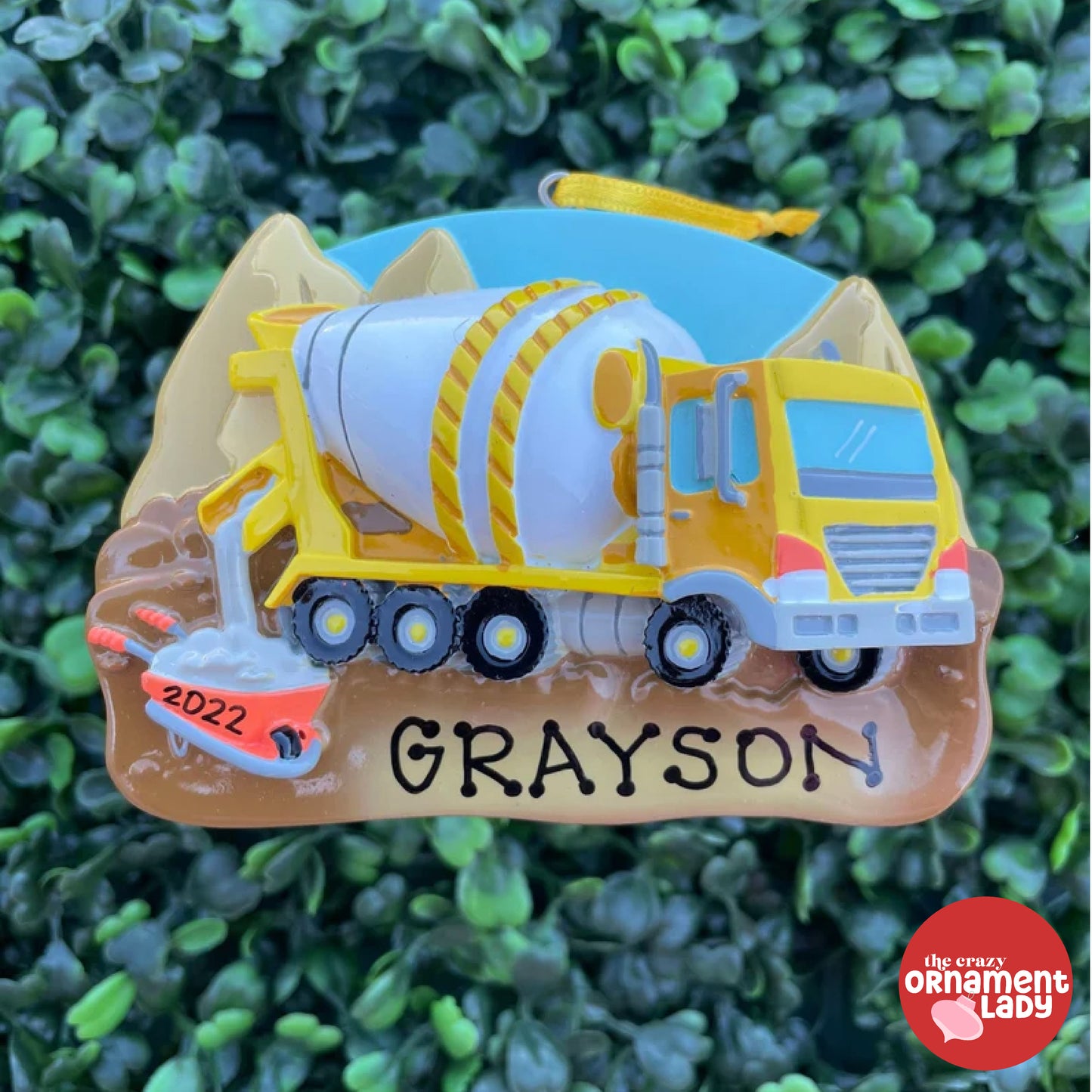 Cement Mixer Truck Ornament