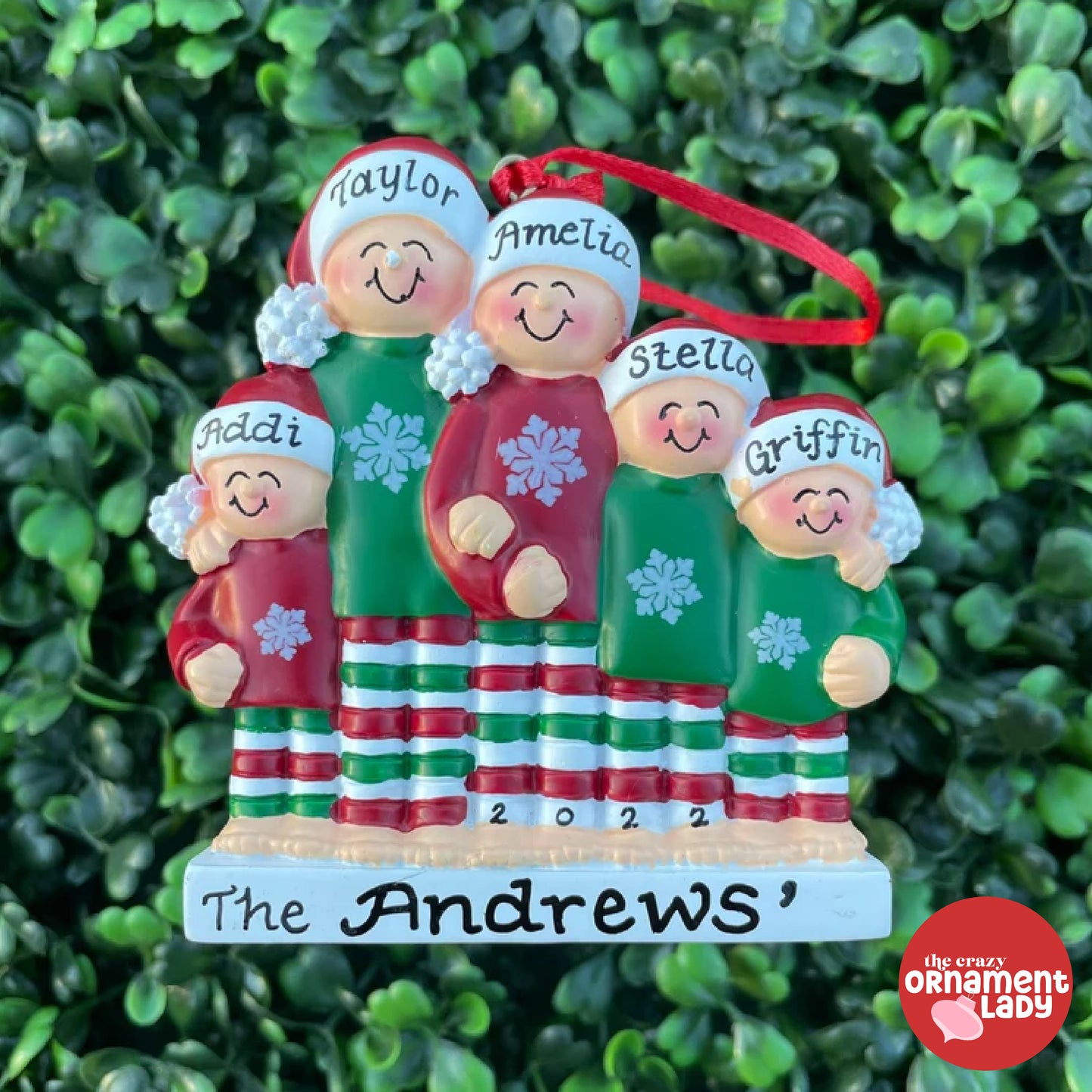 Christmas Pajamas - Family of Five