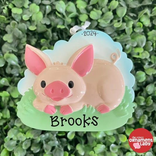 Cutesy Pig Ornament