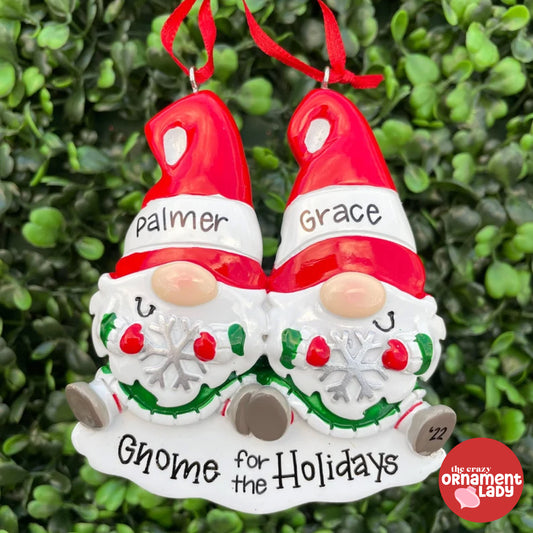 Gnomes Ornament - Family of Two