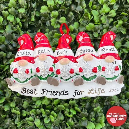 Gnomes Ornament - Family of Five