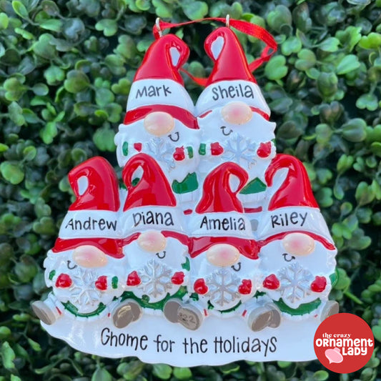 Gnomes Ornament - Family of Six