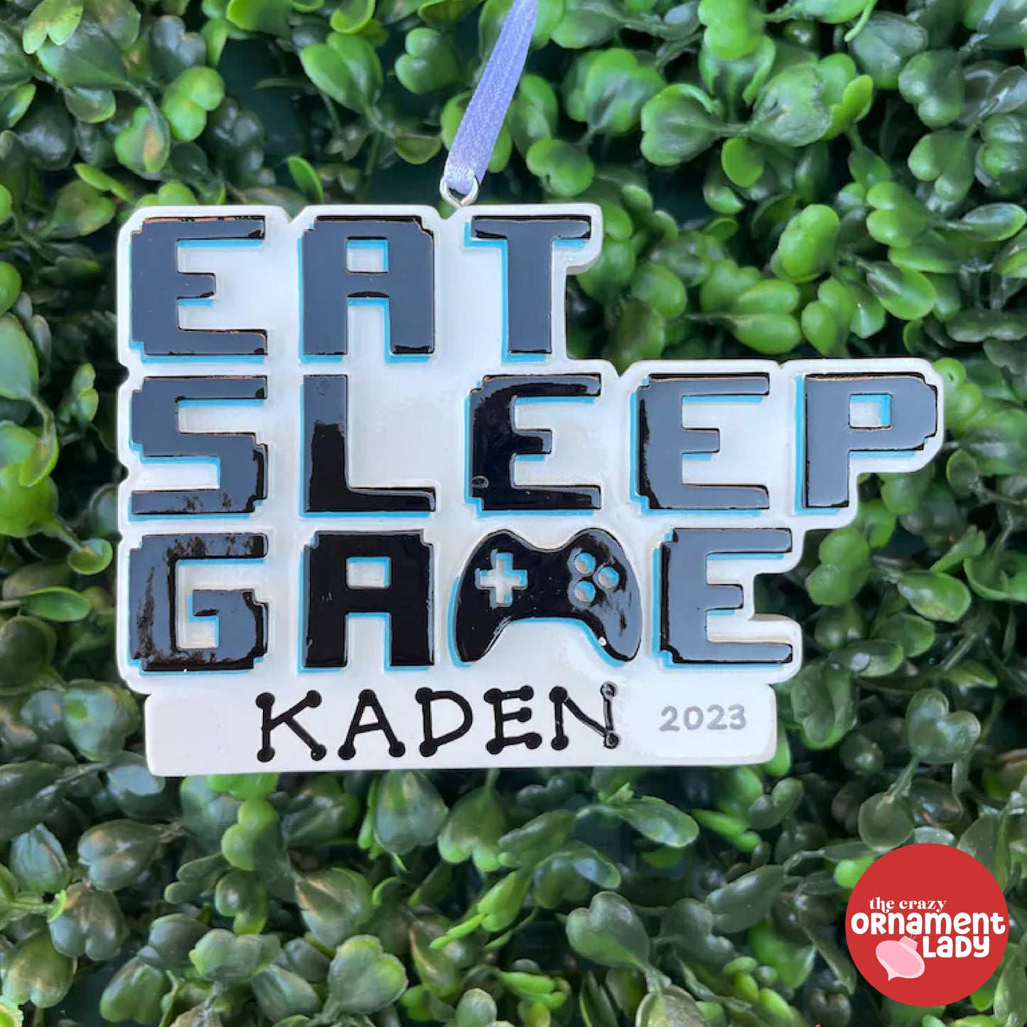 Eat, Sleep, Game Ornament