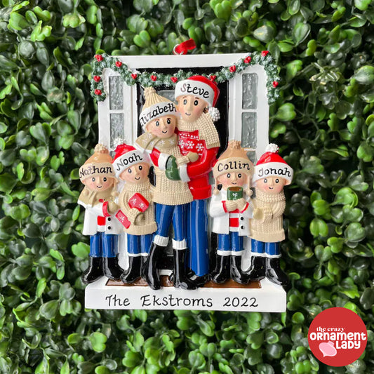 Farmhouse Ornament - Family of Six