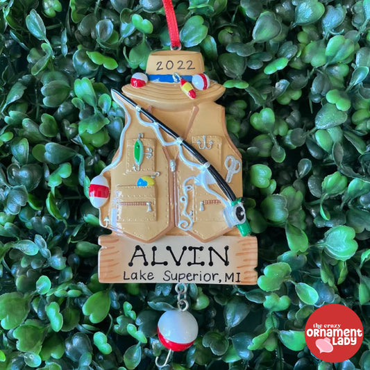 Fishing Vest Ornament