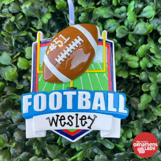 Football Shield Ornament