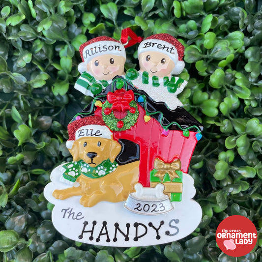 Decorated Dog House - Family of Two