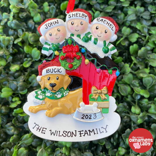 Decorated Dog House - Family of Three