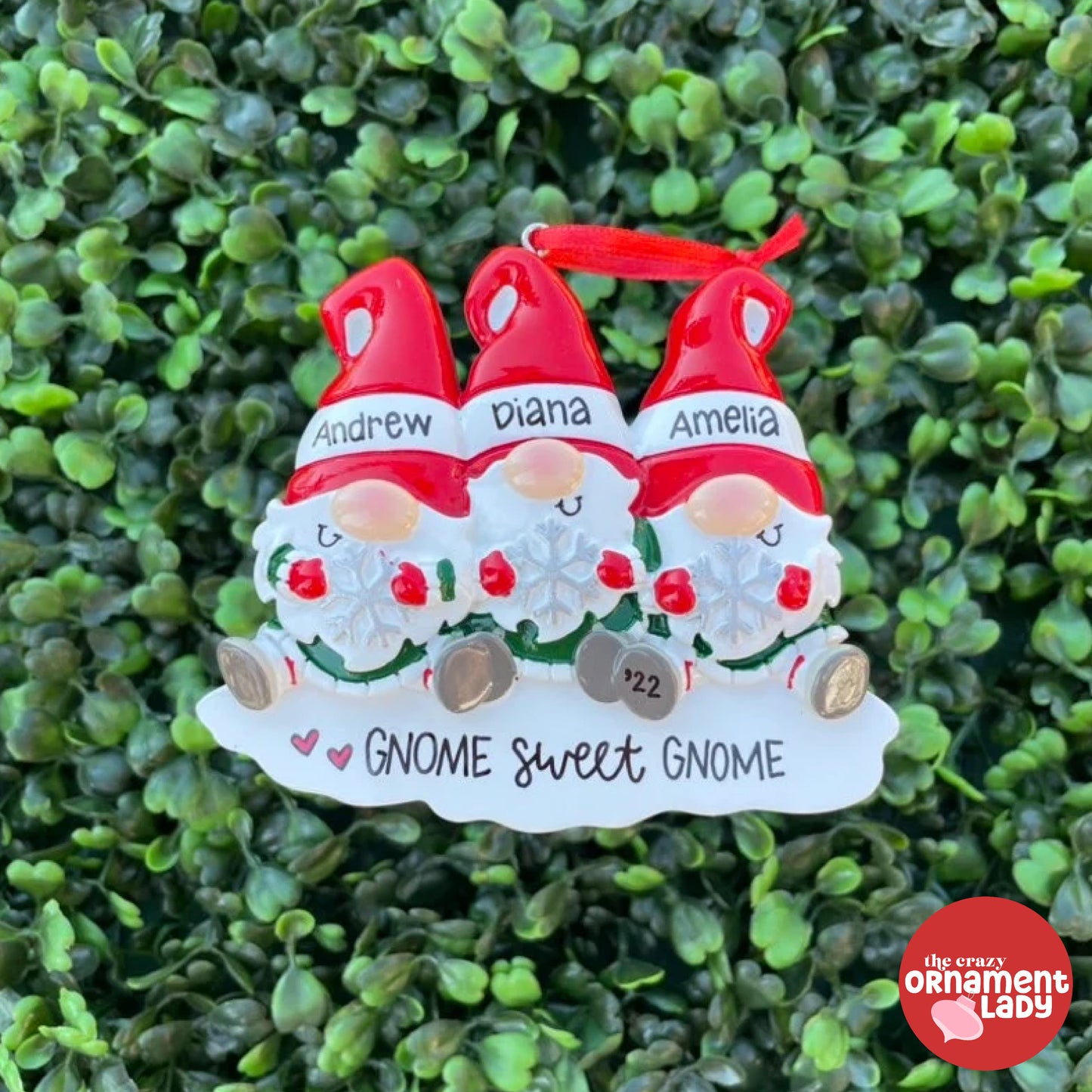 Gnomes Ornament - Family of Three
