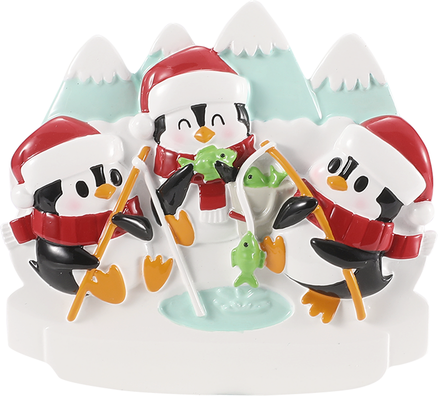 Penguin Ice Fishers: Family of Three