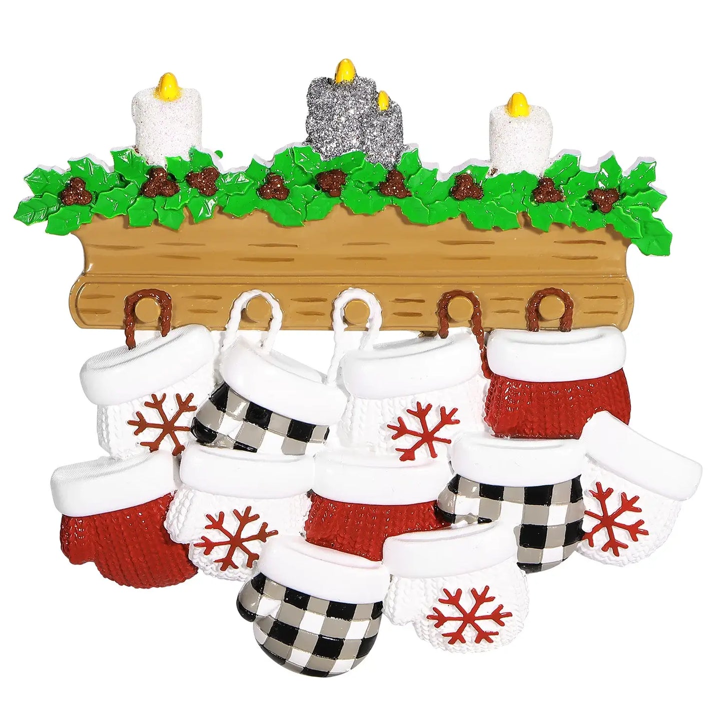 Mantle Mittens: Family of Eleven