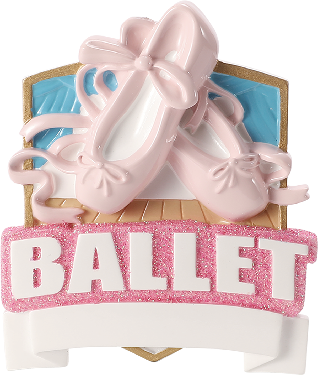 Ballet Shield Personalized Ornament