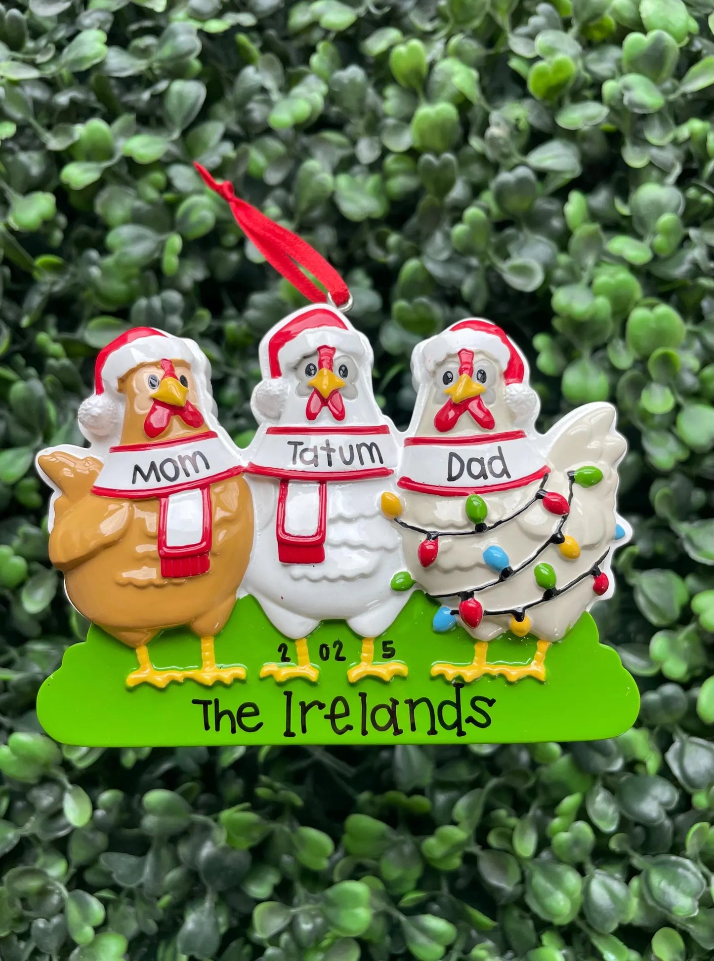 Chicken Ornament: Family of Three