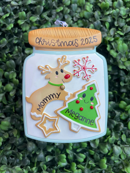 Cookie Jar Ornament - Family of Two