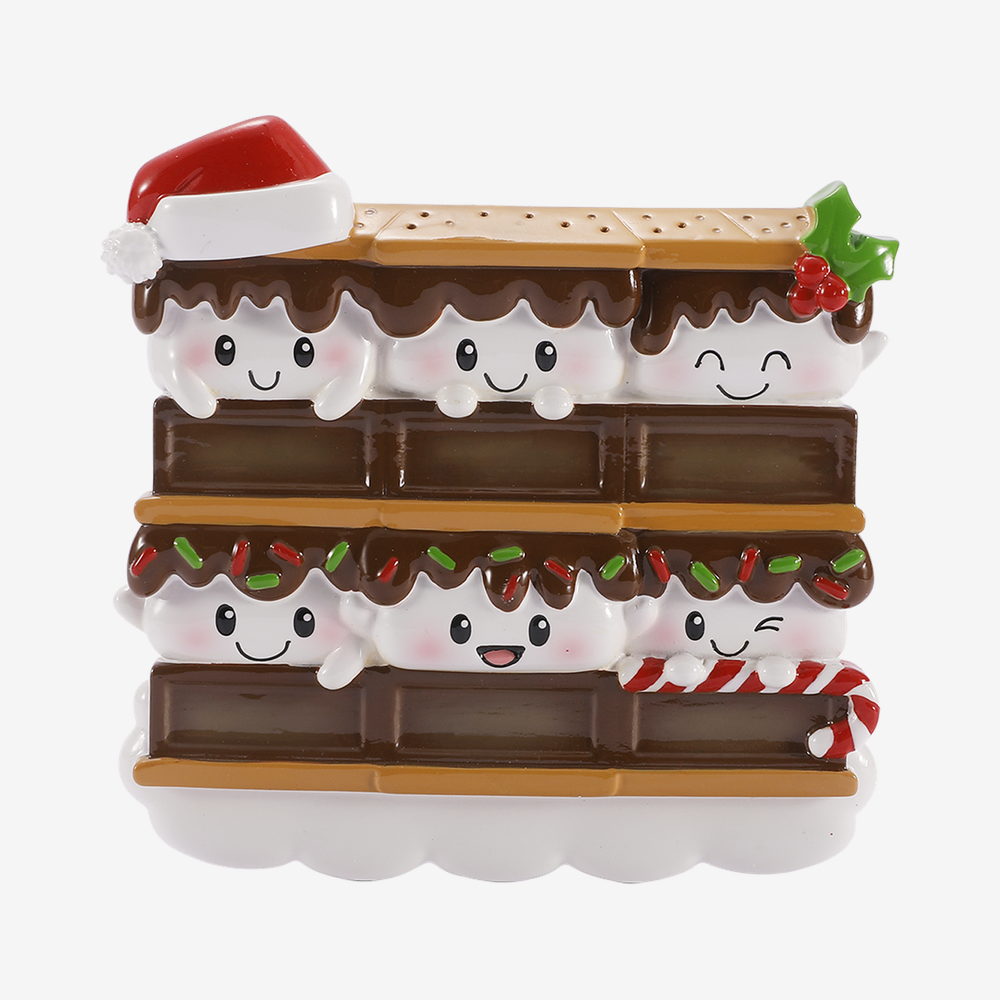 S'mores Ornament - Family of Six