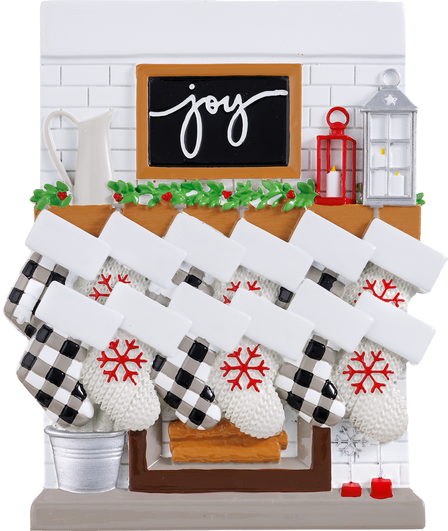 Fireplace Mantle Ornament - Family of Twelve