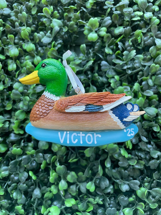 Mallard Duck Personalized Ornament