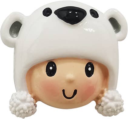 Heads with Holiday Hats Add On with Adhesive Back