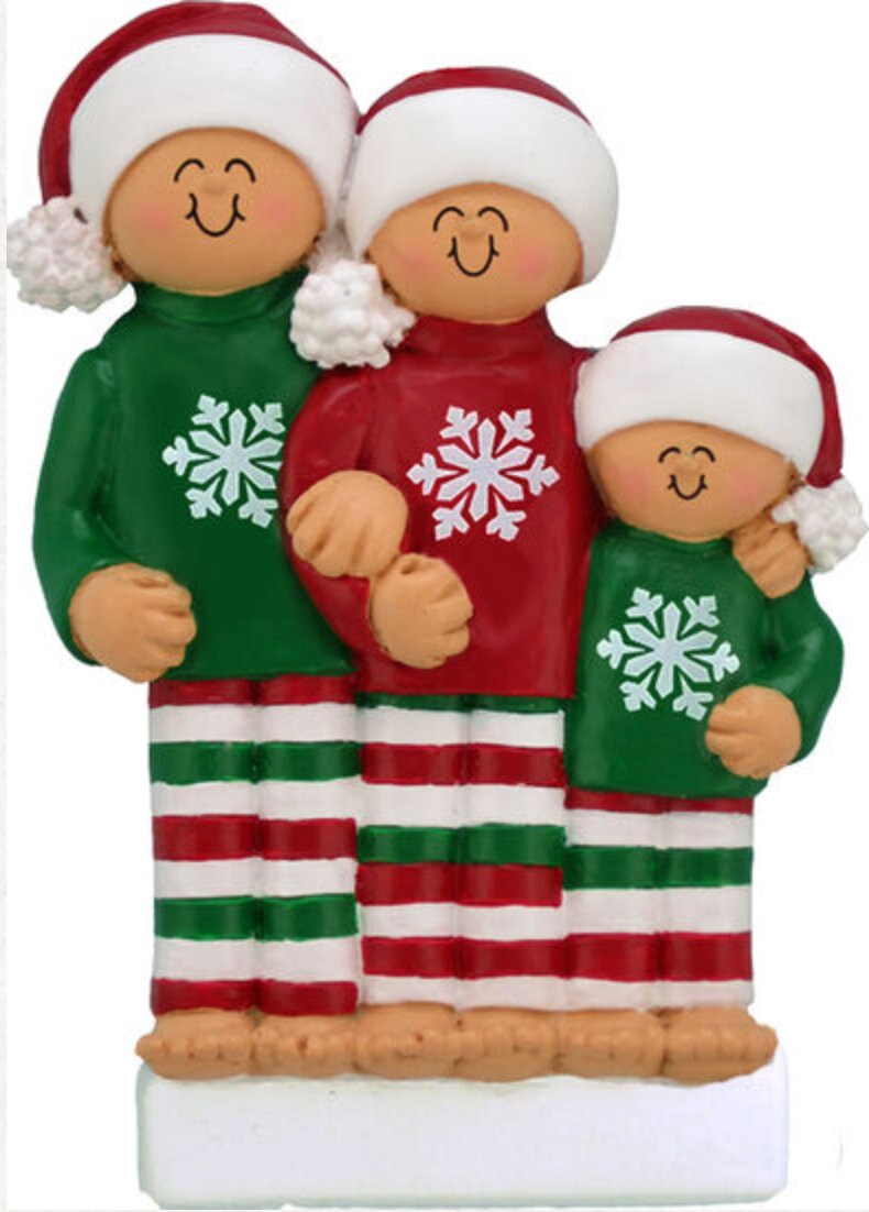 Christmas Pajamas - Family of Three