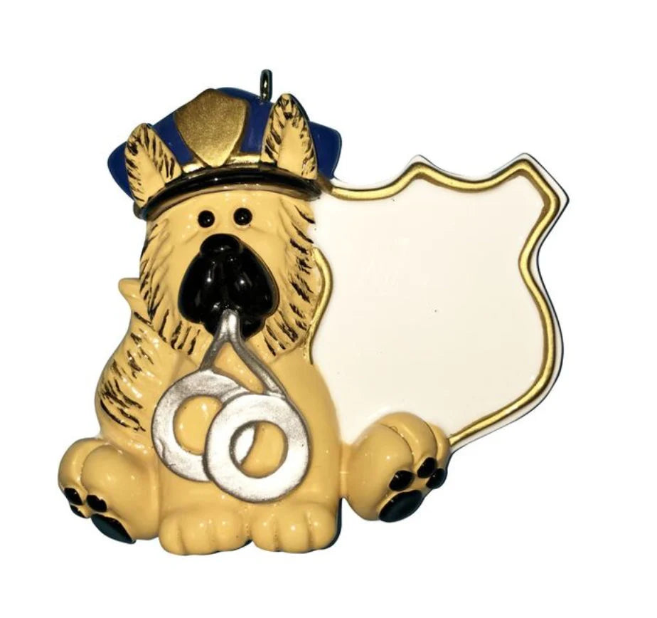 Police Dog Ornament