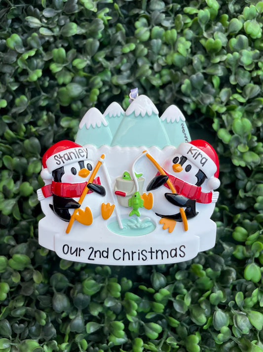 Penguin Ice Fishers: Family of Two