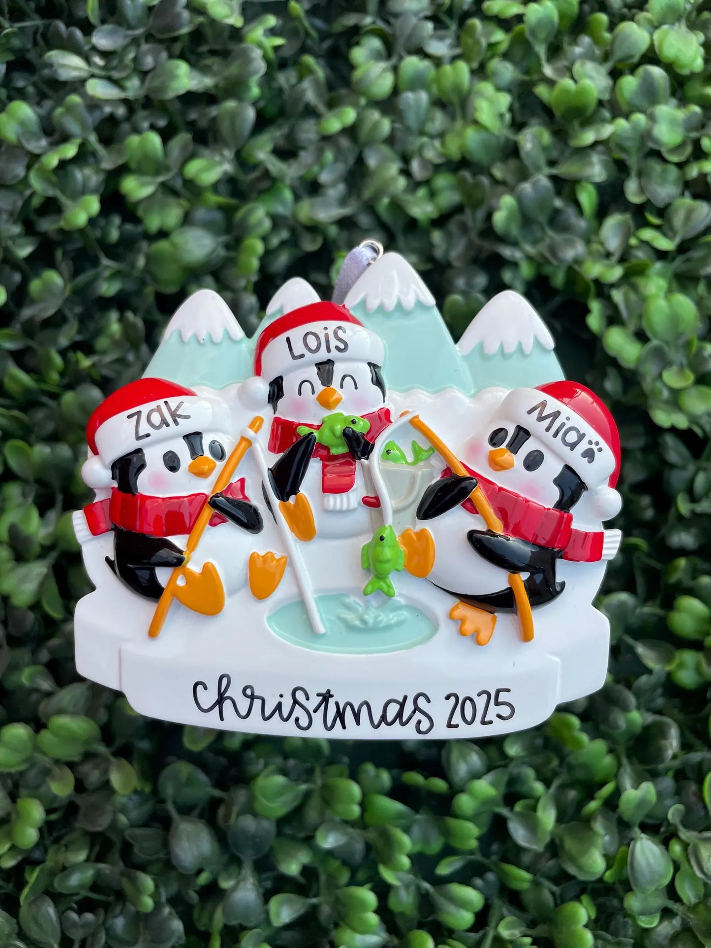 Penguin Ice Fishers: Family of Three