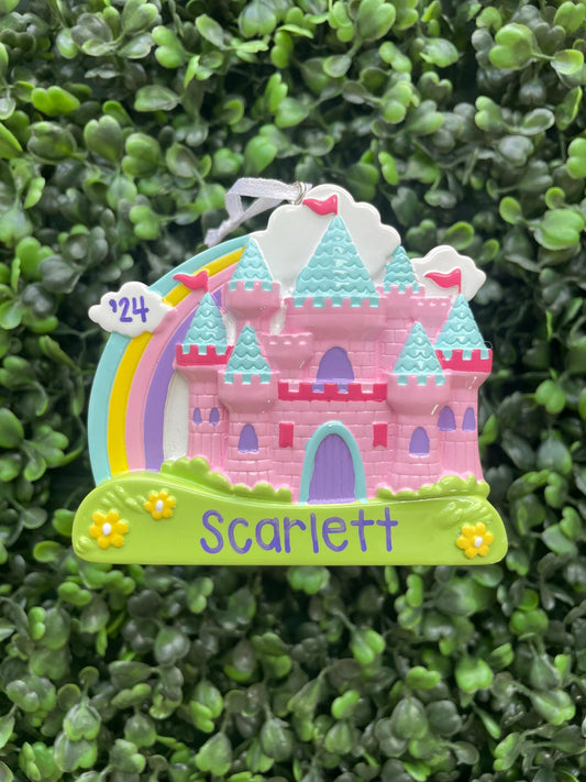 Rainbow Castle Ornament