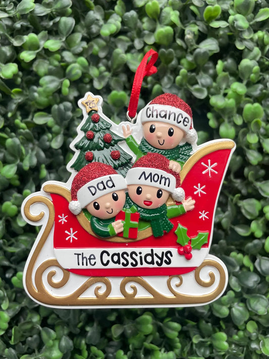 Sleigh Ride: Family of Three